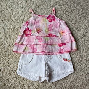 Carter’s Flower Shorts and Tank Top Set